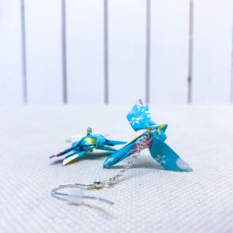 Örhänge Origami Trollslända