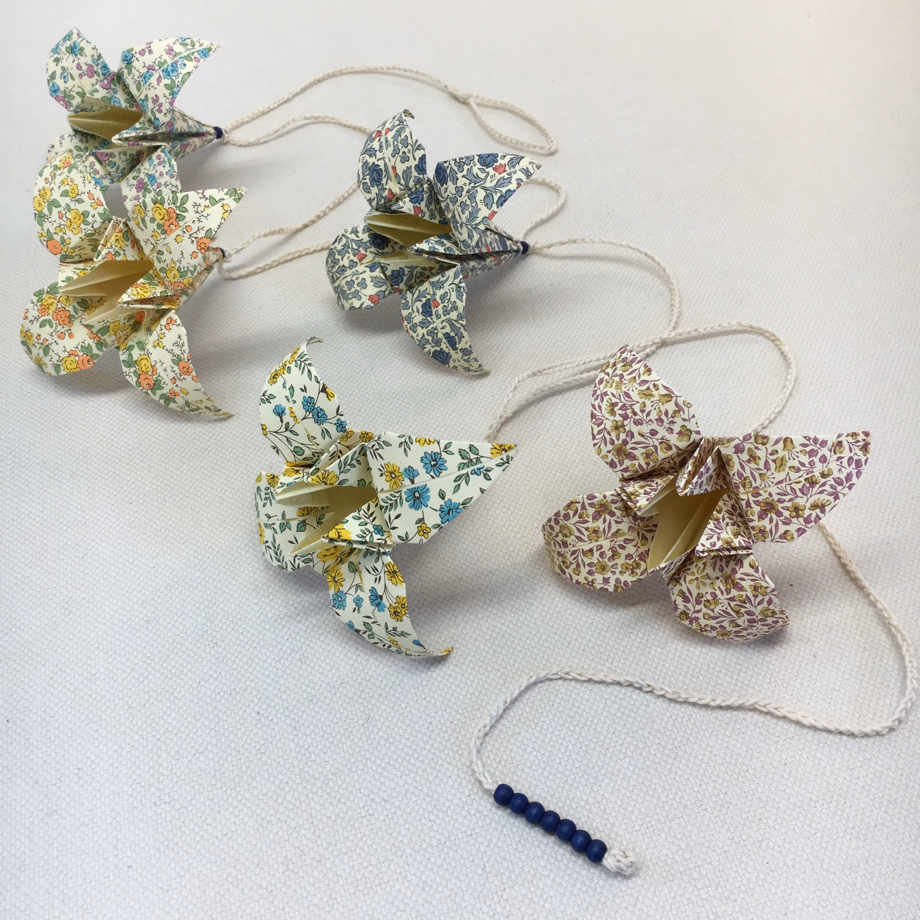 Origami-slinga Blå 1