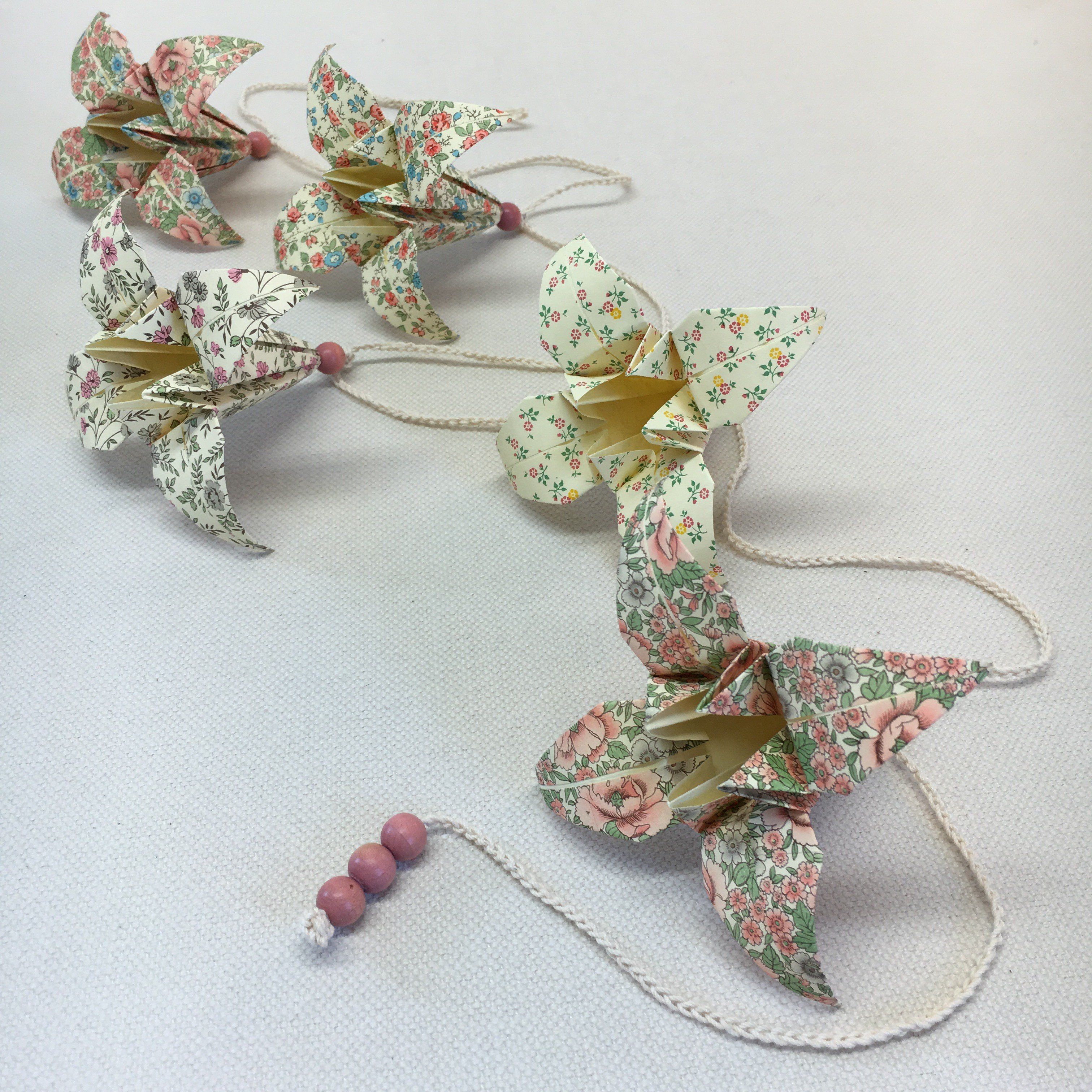 Origami-slinga Rosa 1