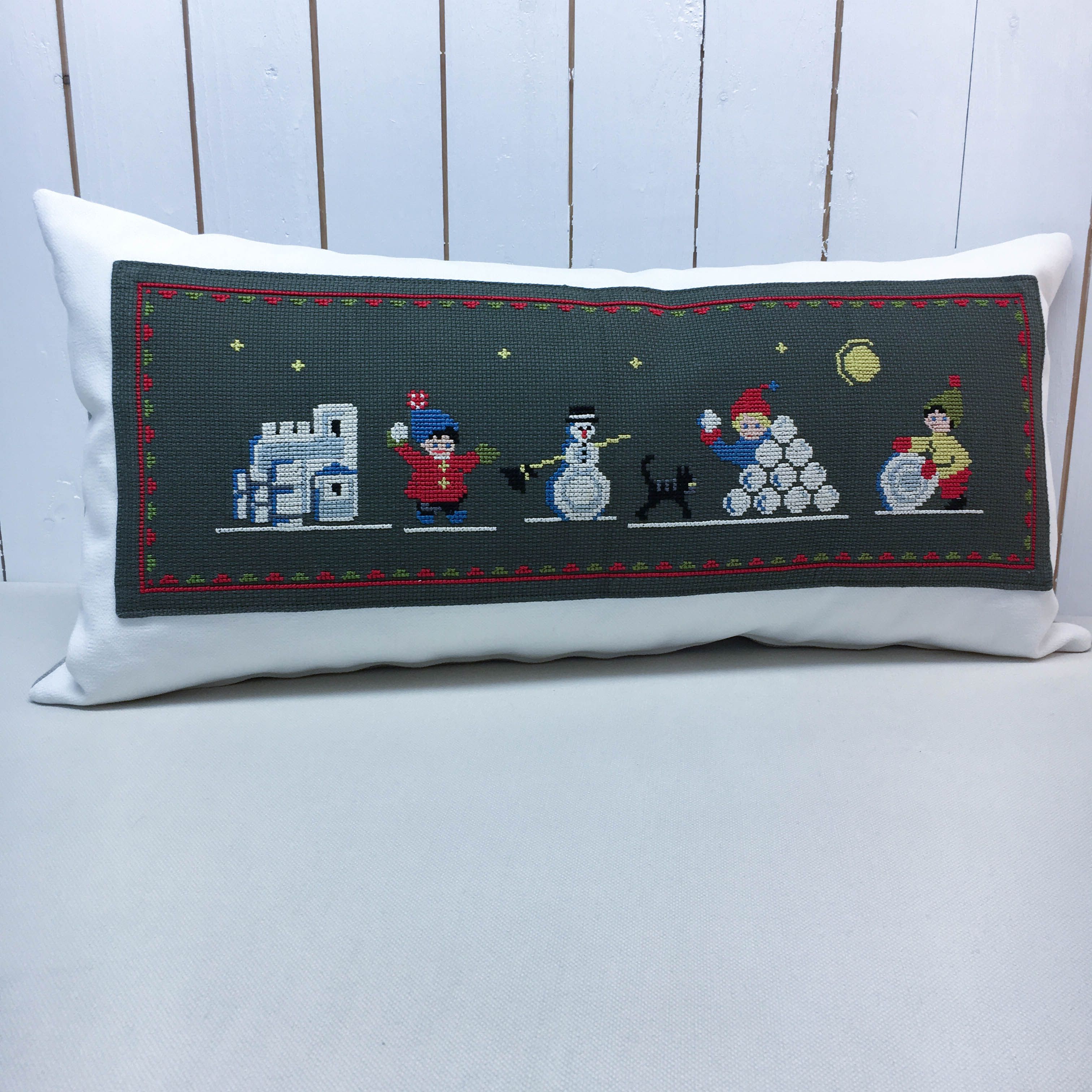 Julbonadskudde Snögubbe