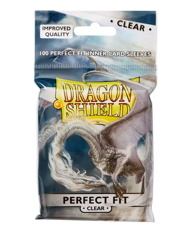 Dragon Shield - Standard Perfect Fit Toploading Sleeves - Clear/Clear (100 Stycken)