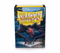 Dragon Shield Classic Sleeves Black - Matte (100 stycken)