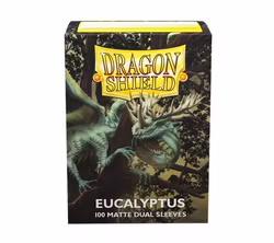 Dragon Shield - Standard Size Dual Matte Sleeves (100 Stycken) - Eucalyptus