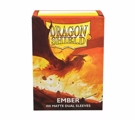Dragon Shield - Standard Size Dual Matte Sleeves (100 Stycken) - Ember