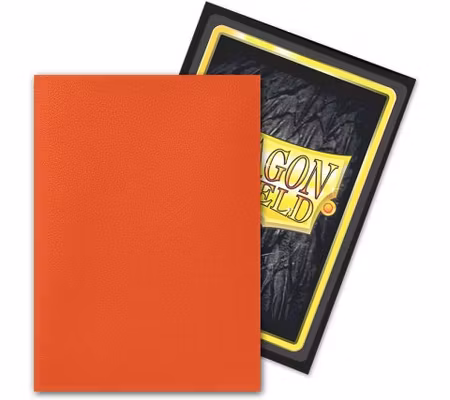 Dragon Shield - Standard Size Dual Matte Sleeves (100 Stycken) - Ember