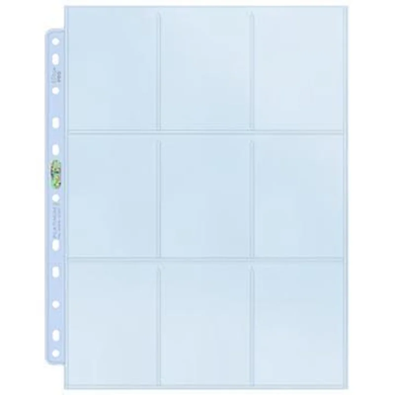 Ultra Pro - Platinum 9-Pocket Pages for Standard Size Cards - 100 Pack