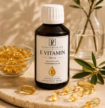 E-Vitaminolja 100 ml – Vårdande & Återfuktande för Hud, Ansikte & Kropp