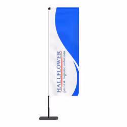 Beachflagga Rektangel m stång, L