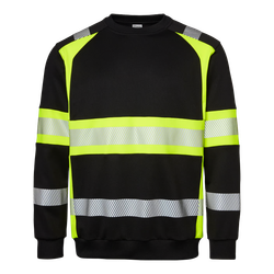 SWEATSHIRT Black/fluorescent yellow (914) 602
