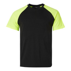 T-SHIRT Black/fluorescent yellow (914) 225