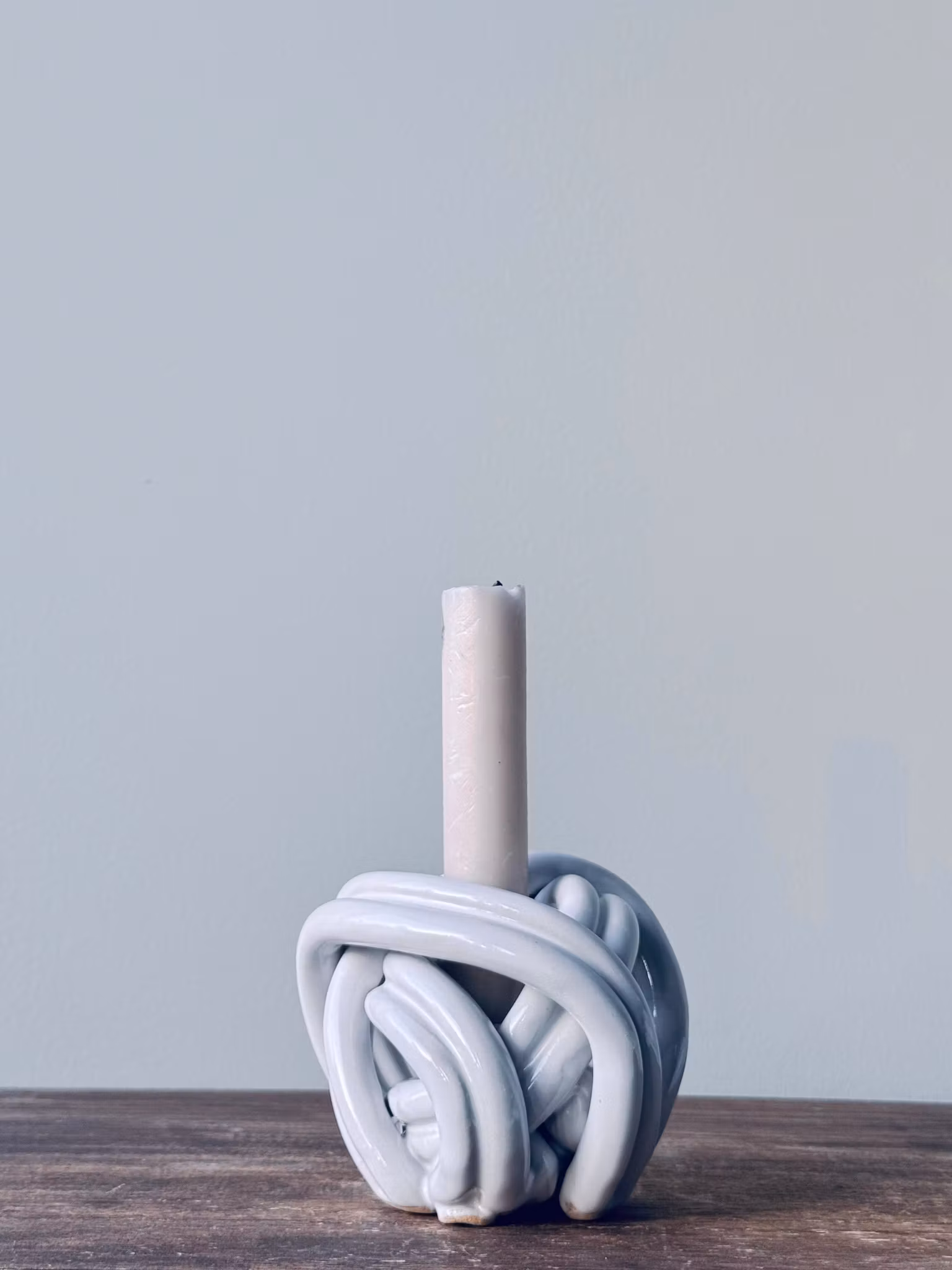 Stor Knop ljusstake (blanka färger)