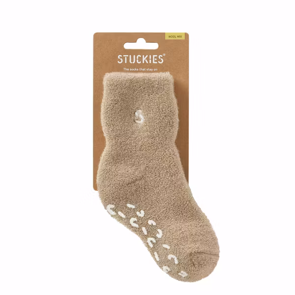 STUCKIES® Teddy Wool Mix - Halkskyddade ullstrumpor för barn – Barnstrumpor
