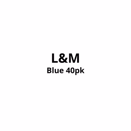 L&M Blue 40pk – Kartong 5 × 40 sigaretter