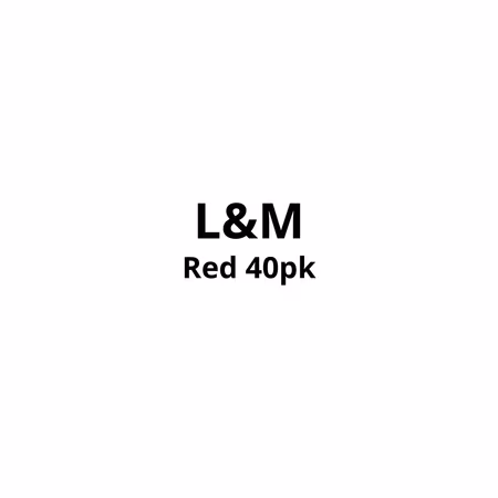 L&M Red 40pk – Kartong 5 × 40 sigaretter