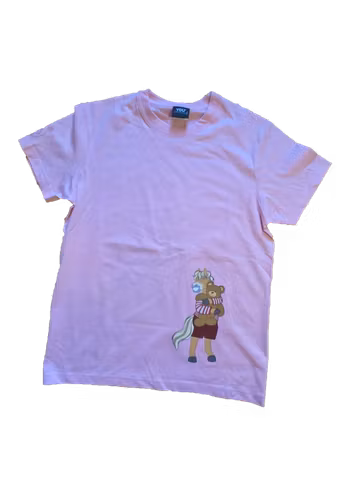 Bamse T-skjorte str S rosa