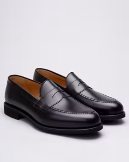 Berwick 1707 Penny 9628 Vibram-Black Calf | Lester Shoes Online