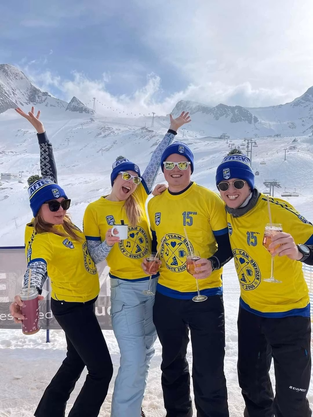 Mössa - Retro Reflex Blå Afterski