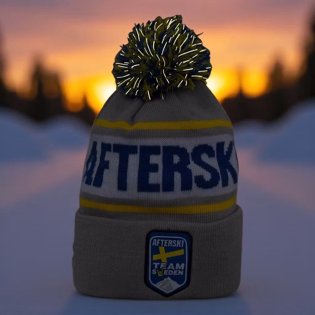 Mössa - Retro Reflex Blå Afterski