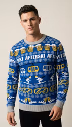 Stickad Afterskitröja