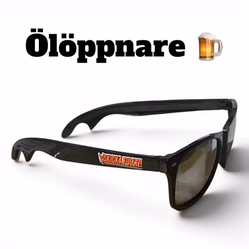 Ölöppnare med solglasögon - Skicka Fullt!!