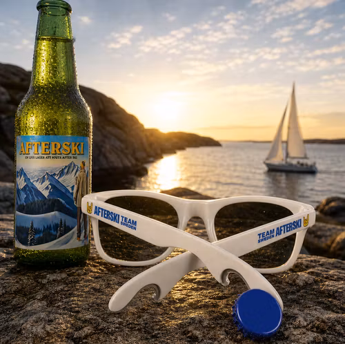 Solglasögon med ölöppnare