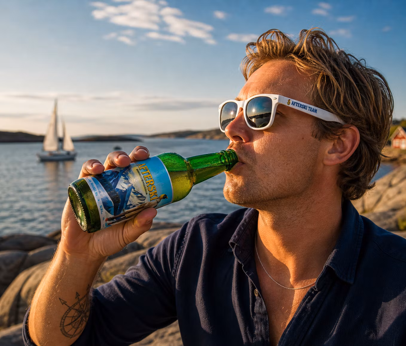 Solglasögon med ölöppnare