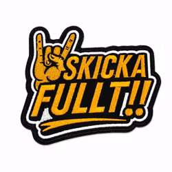 Tygmärke "Skicka Fullt"