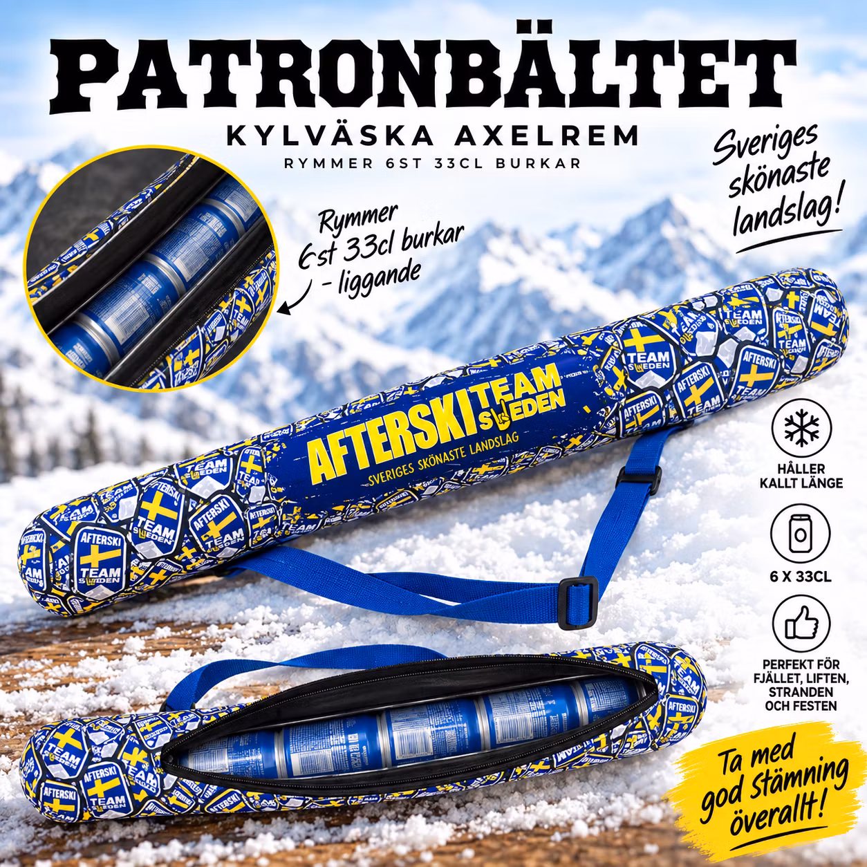 Patronbältet - Kylväska "burk" med axelrem