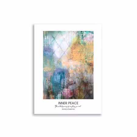 Annica Ewermo Poster- INNER PEACE med citat