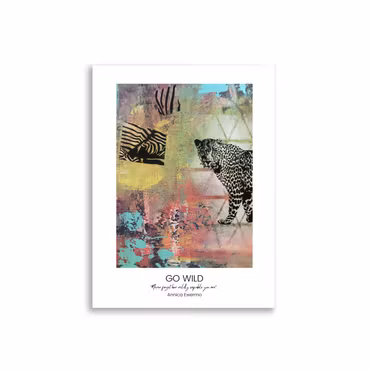 Annica Ewermo Poster- GO WILD med citat