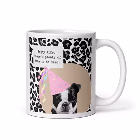 HerrCules Mugg #2 "Enjoy life, there is plenty of time to be dead" Mugg