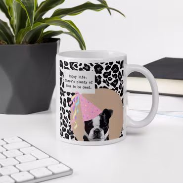 HerrCules Mugg #2 "Enjoy life, there is plenty of time to be dead" Mugg