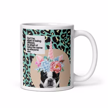 HerrCules Mugg #3 "Don´t be affraid of being different, be affraid of being the same as everyone else"