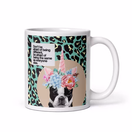 HerrCules Mugg #3 "Don´t be affraid of being different, be affraid of being the same as everyone else"