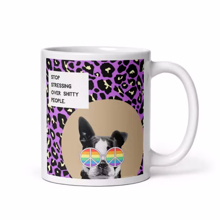 HerrCules Mugg  #5 "Stopp stressing over shitty people"