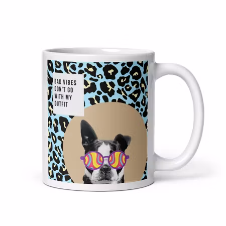 HerrCules Mugg #7 "Bad vibes don´t go with my outfit"