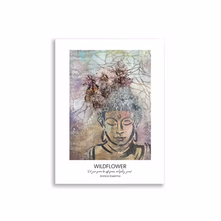 Annica Ewermo Poster- Wildflower med citat