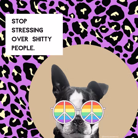 HerrCules Poster #5 "Stopp stressing over shitty people"