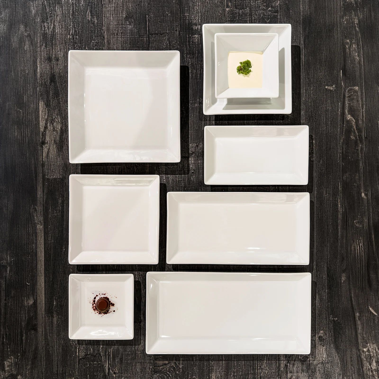 Tallrik flat 27x27 cm Quadro, 6-pack