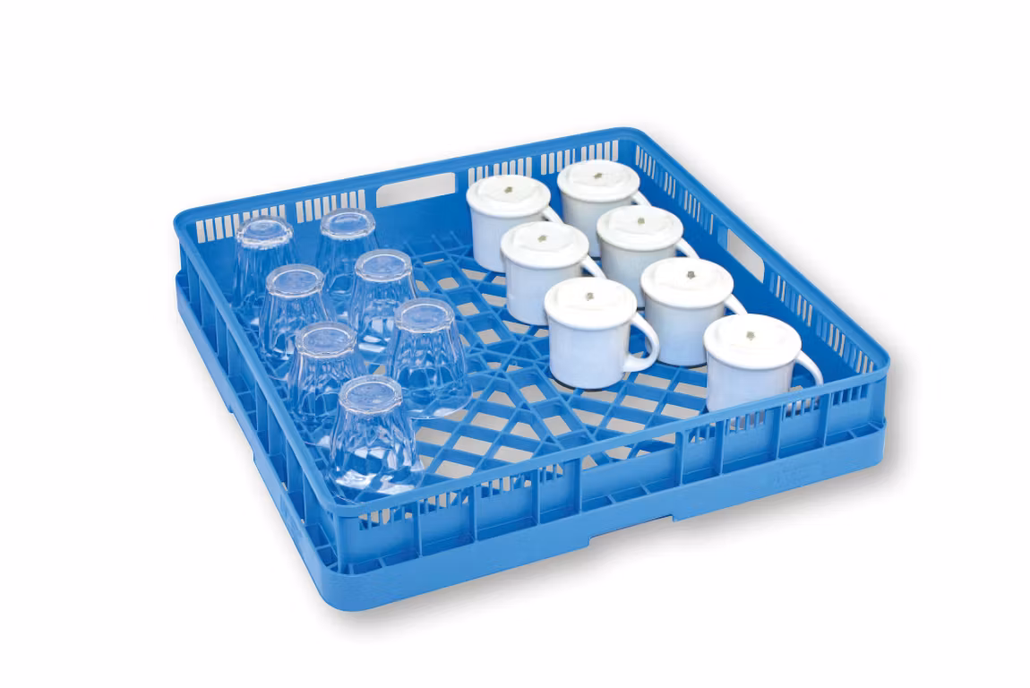 Diskkorg blå, för glas