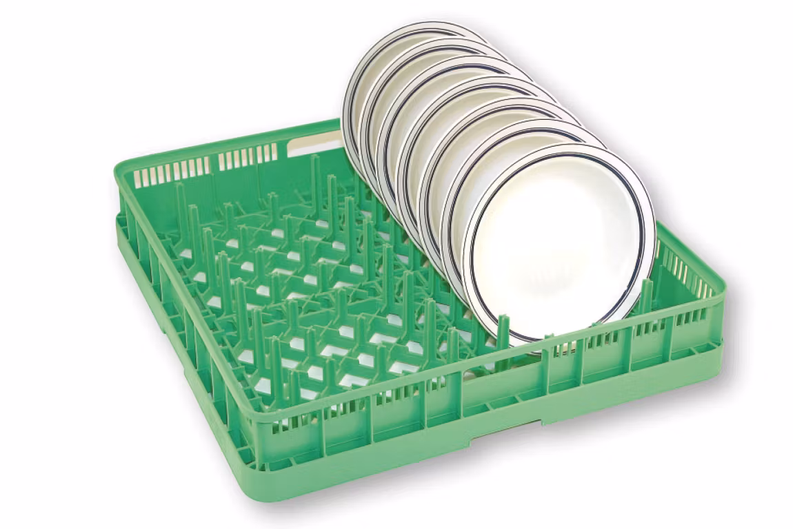 Diskkorg grön, för djupa tallrikar