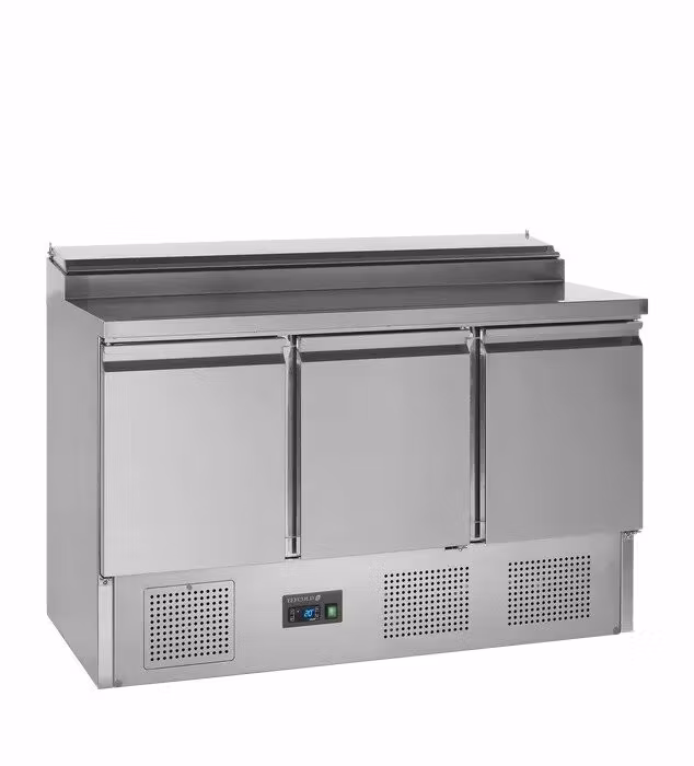 Kallskänksbänk SS1435 med kylränna 348L, 3 dörrar