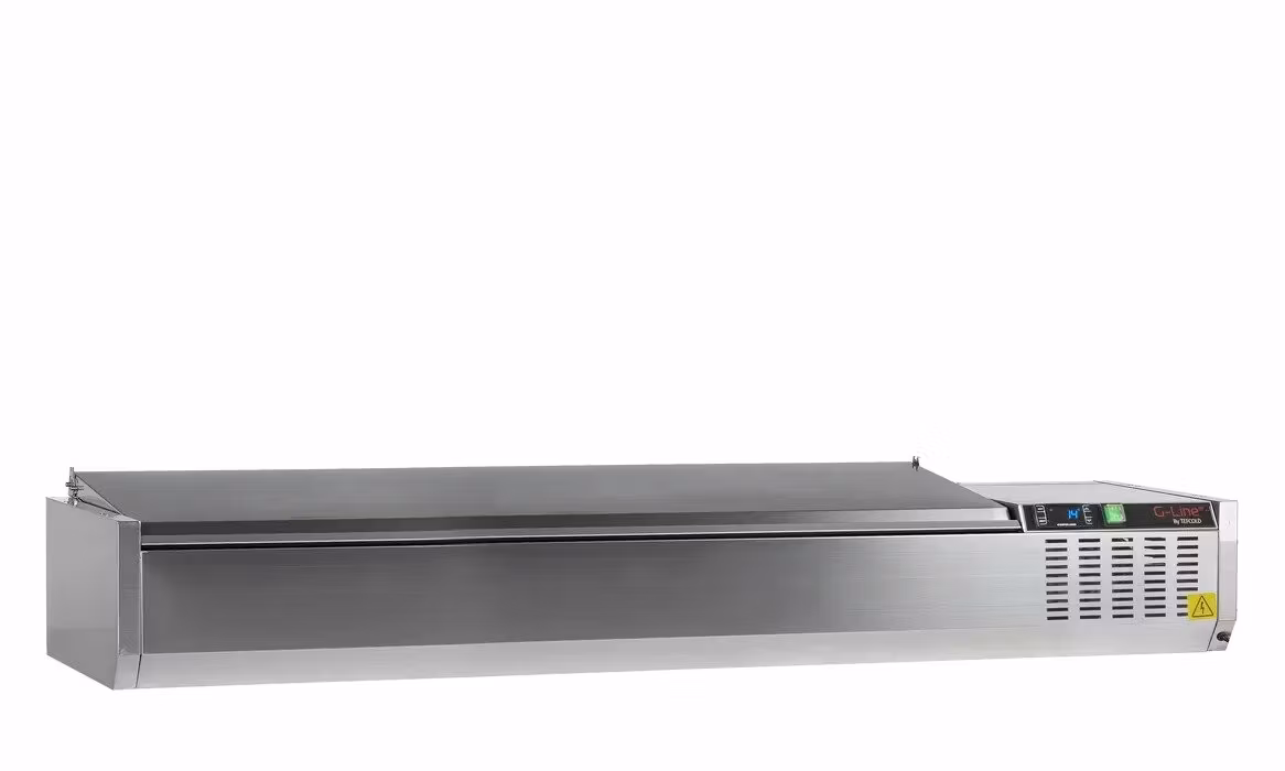 Kylränna GN 1/3, 1800mm, rostfritt lock