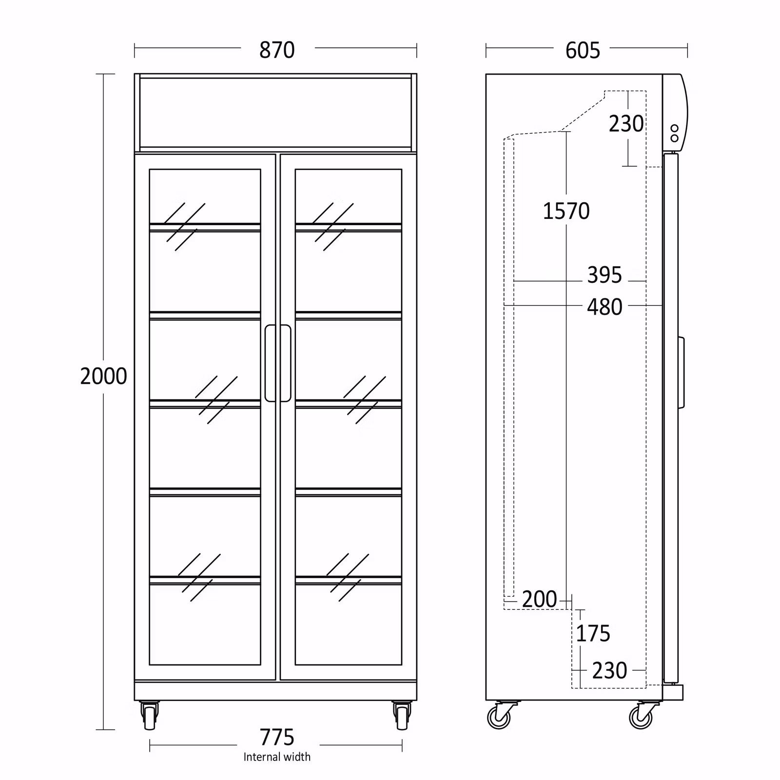 Drickakyl SD 881 HE, med lystopp