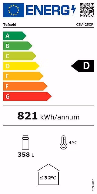 Drickakyl CEV425CP med lystop, svart