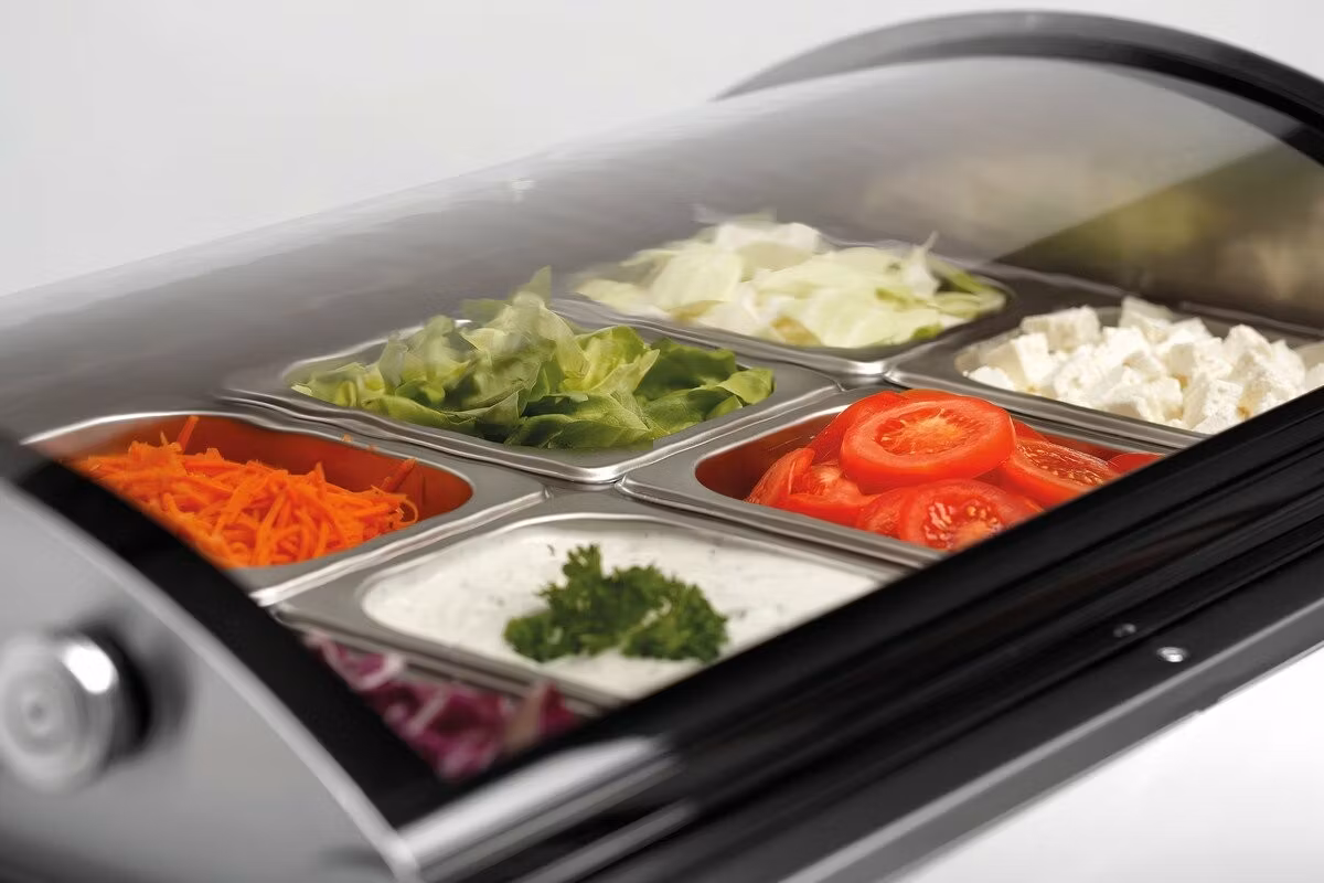 Kyldisplay 67L, 8 x GN 1/6-100