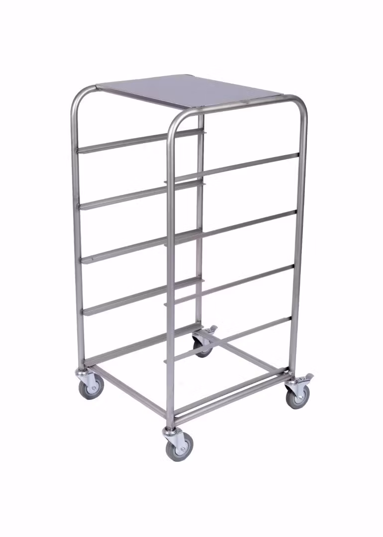 Diskkorgsvagn 500x500mm, 5 gejder