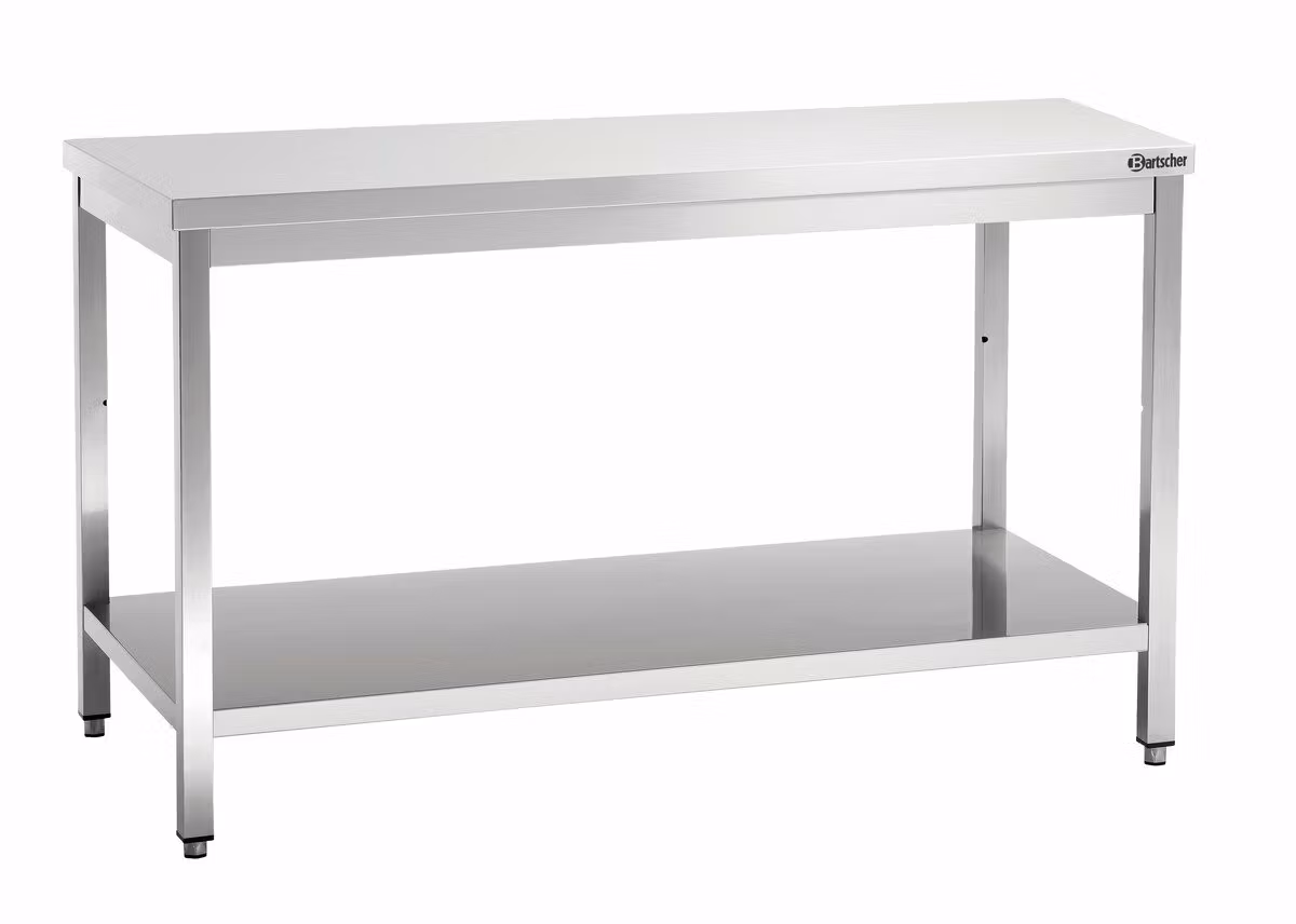 Rostfri arbetsbänk 160cm med underhylla