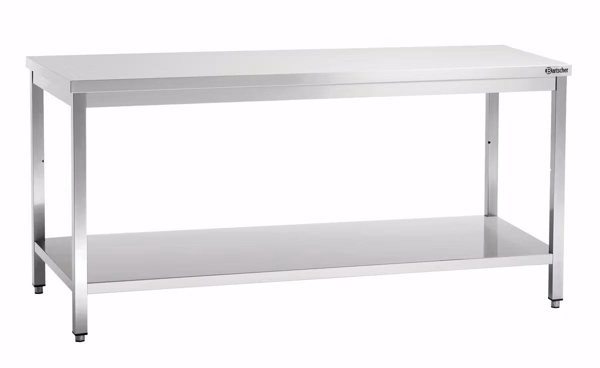 Rostfri arbetsbänk 180cm med underhylla