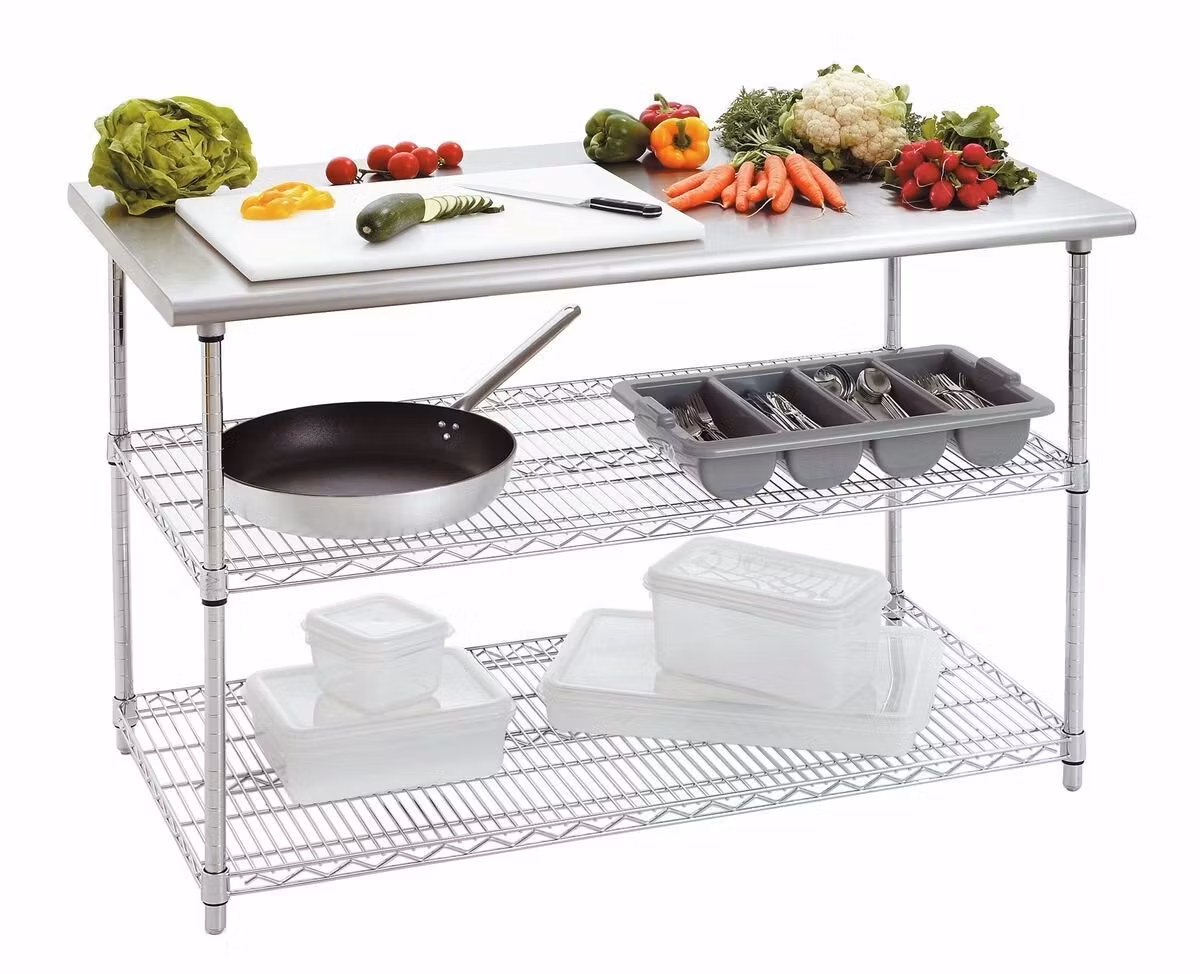 Arbetsbord 130cm med gallerhylla